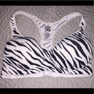 VICTORIA’S SECRET PINK ZEBRA SIZE SMALL SPORTS BRA